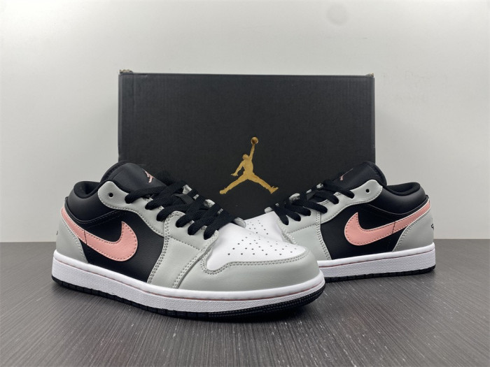 air jordan 1 low black grey pink 553558-062