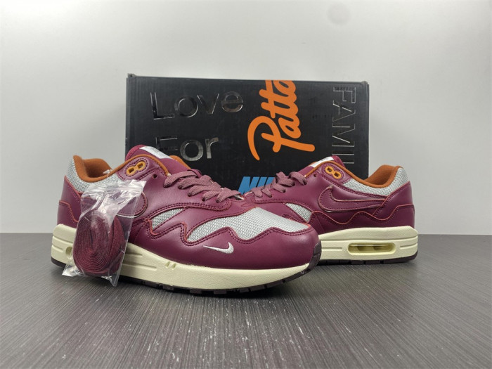 nike air max 1 patta waves rush maroon do9549-001