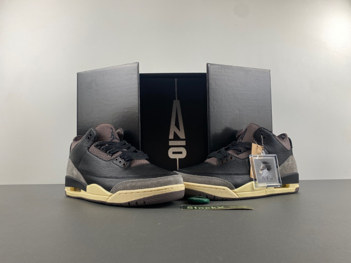 a ma maniere x air jordan 3 “black” fz4811-001