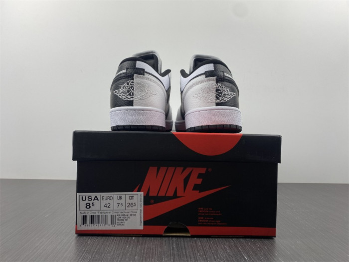 air jordan 1 low homage split white black dr0502-101