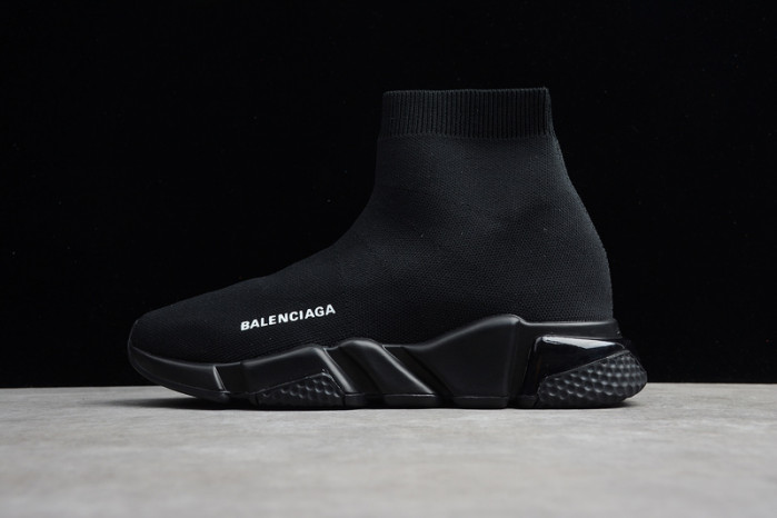 Ba*len*cia*ga speed trainer sneakers all black wt-9034