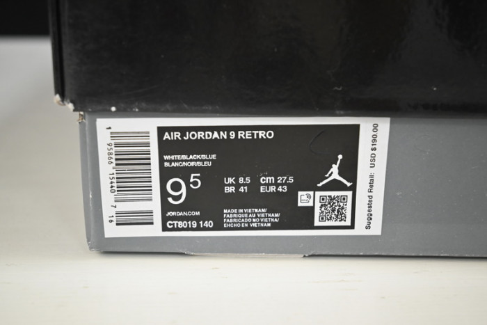 air jordan 9 retro university blue ct8019-140