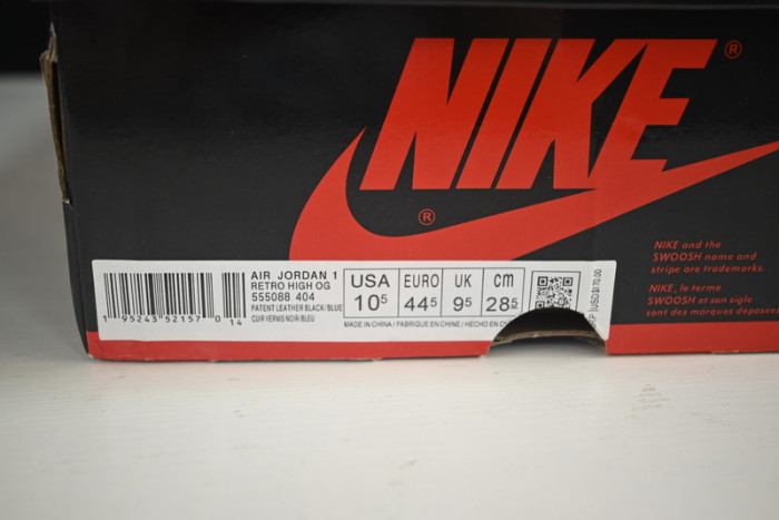 air jordan 1 high patent blue 555088-4041