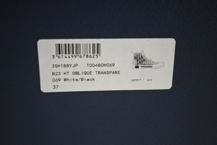 D*or b23 oblique high top sneaker t00853h066