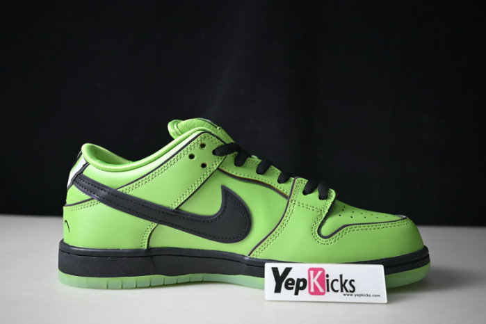 the powerpuff girls x nike sb dunk low “buttercup” fz8319-300