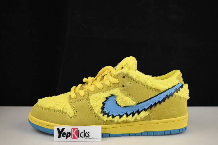 grateful dead x nike sb dunk low“ yellow bear” cj5378-700