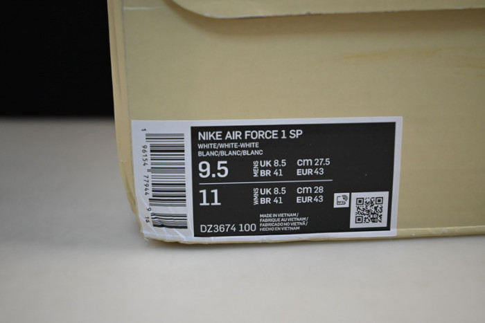 nike air force 1 low billie eilish triple white dz3674-100