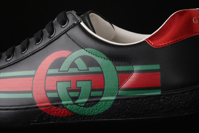 g*u*i low-top sneaker black e1245