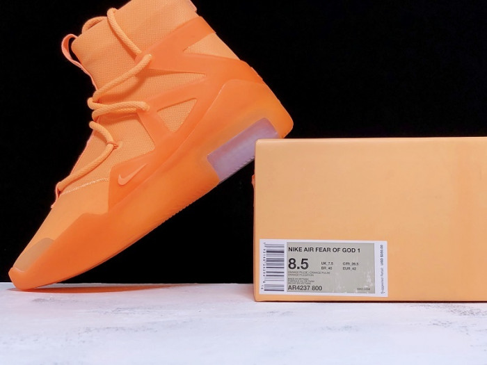 nike air fear of god 1 orange pulse ar4237-800