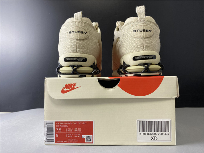 stussy x air zoom spiridon caged cq5486-200