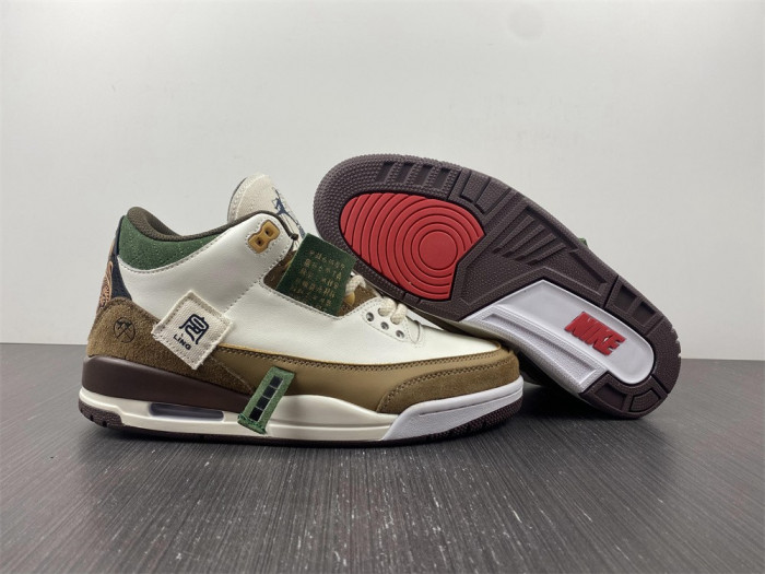 air jordan 3 white brown 398614-500