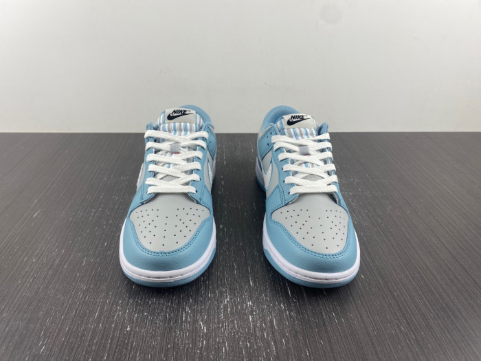 nike dunk low fleece s*h worn blue fb1871-011