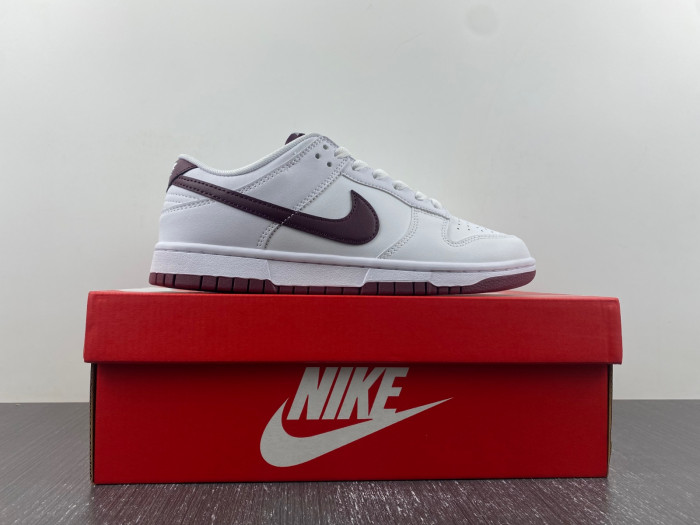 nike dunk low white night maroon dv0831-102