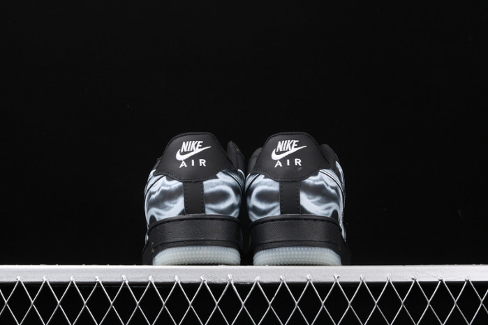 nike air force 1 low black skeleton halloween bq7541-101