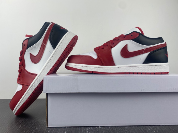 air jordan 1 low reverse black toe dc0774-160