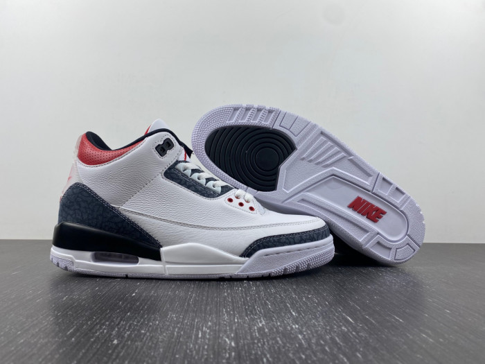 air jordan 3 fire red denim cz6431-100