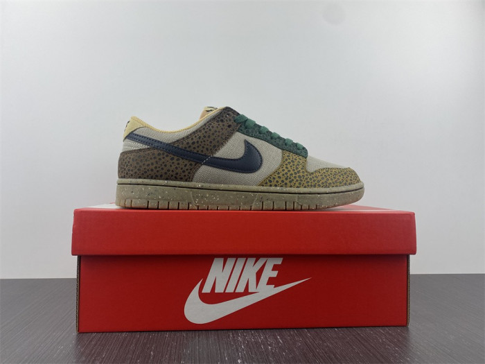 nike dunk low safari golden moss dx2654-200