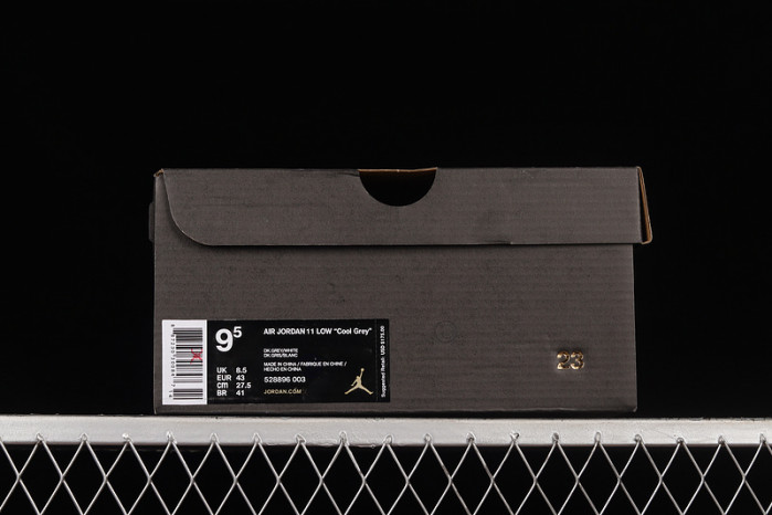 air jordan 11 retro low cool grey 528896-003