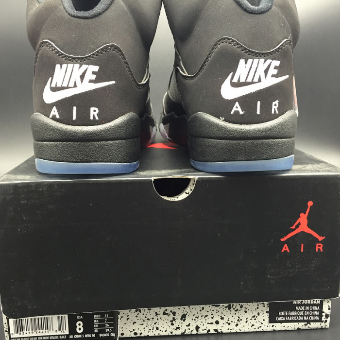 air jordan 5 retro black metallic 845035-003