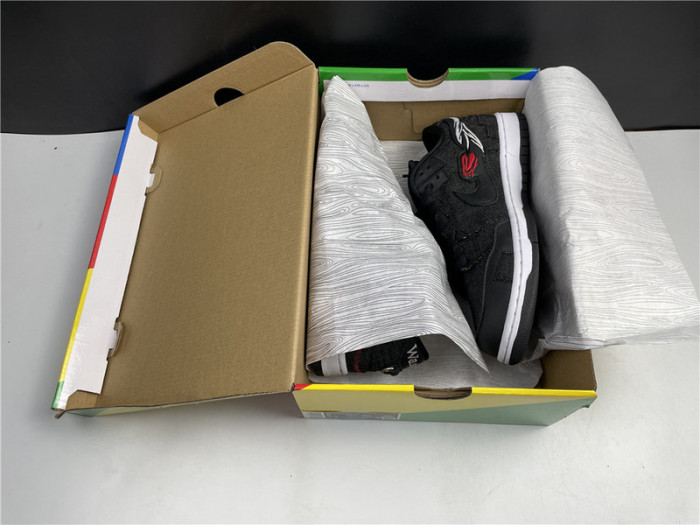 wasted youth × nike dunk sb low “black” dd8386-001