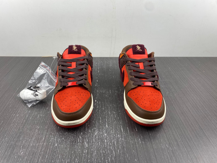 nike dunk low year of the rabbit light crimson fd4203-661
