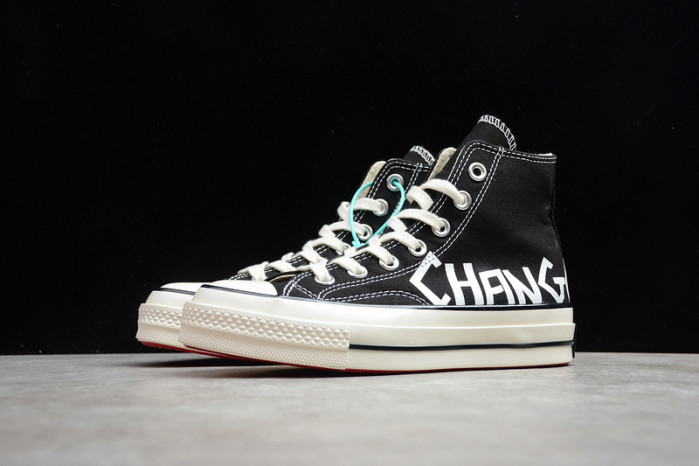 converse chuck taylor 70s high top black/black/white c0010
