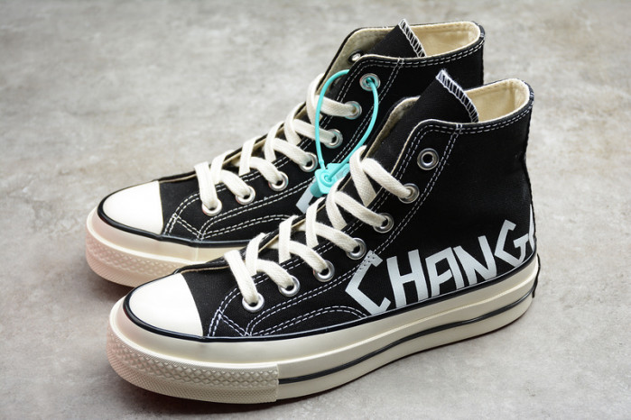 converse chuck taylor 70s high top black/black/white c0010