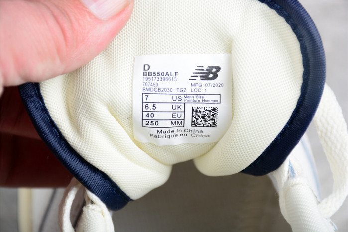 new balance 550 aime leon dore white navy bb550alf