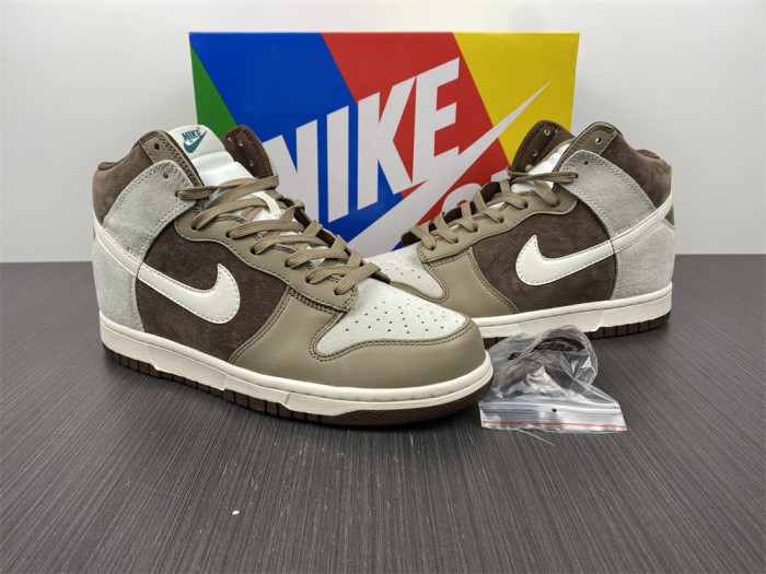 nike dunk high light chocolate dh5348-100