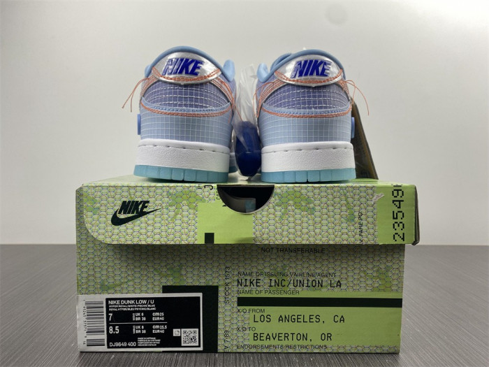 union la x nike dunk low dj9649-400