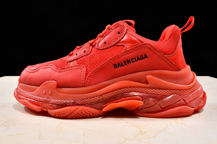 Ba*len*cia*ga triple s trainers clear sole trainer red w09o5 8125