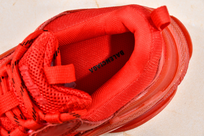 Ba*len*cia*ga triple s trainers clear sole trainer red w09o5 8125
