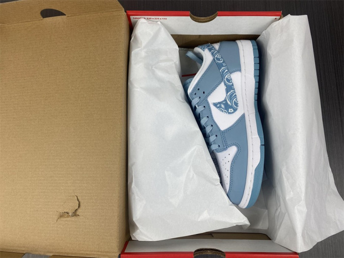 nike dunk low “blue paisley” dh4401-101