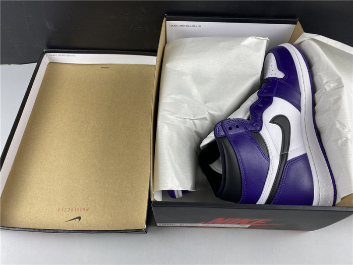 air jordan 1 retro high court purple white 555088-500