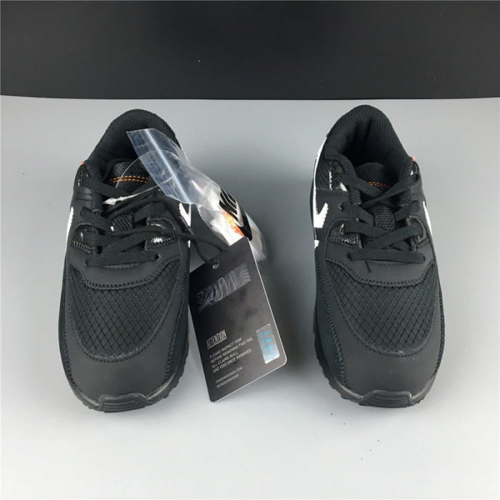 ow x nike air max 90 kids shoes bv0852-001