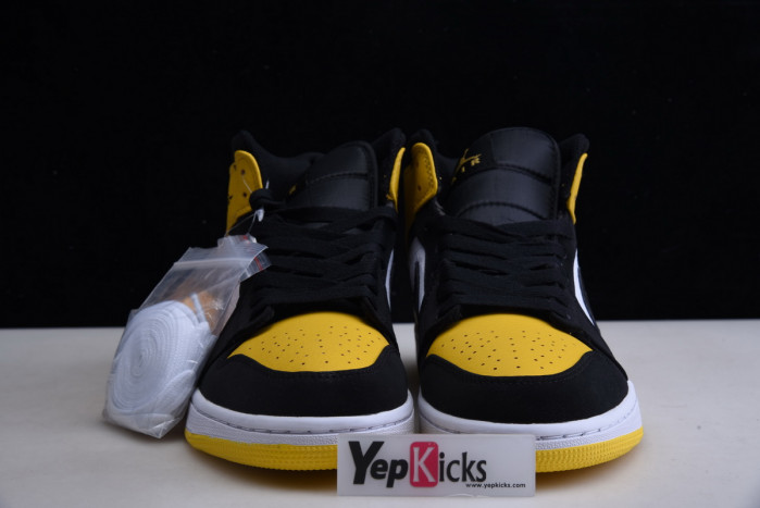 air jordan 1 mid yellow toe black 852542-071