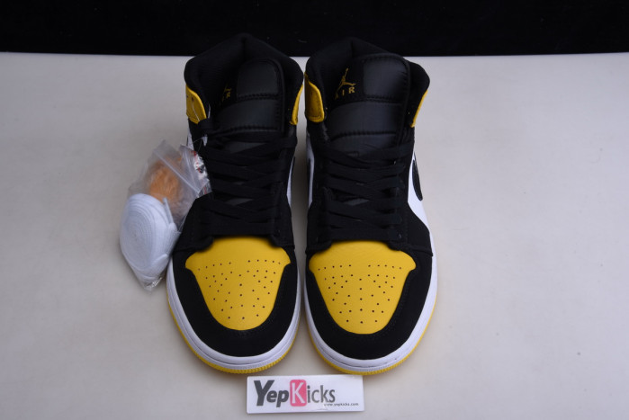 air jordan 1 mid yellow toe black 852542-071