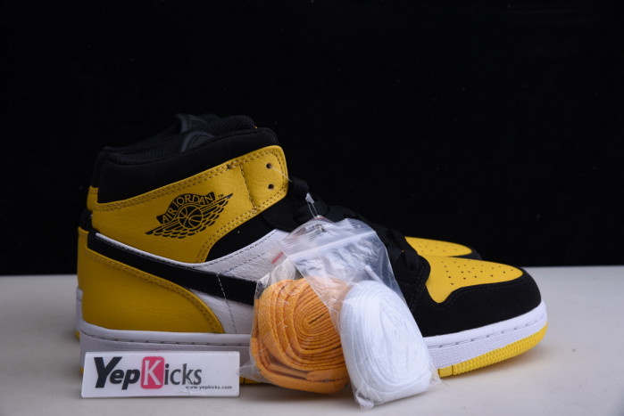air jordan 1 mid yellow toe black 852542-071