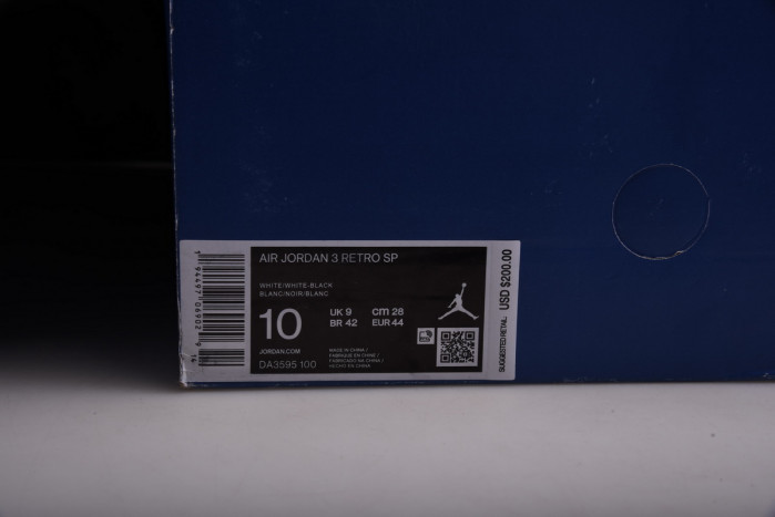 air jordan 3 x fragment “white/black da3595-100