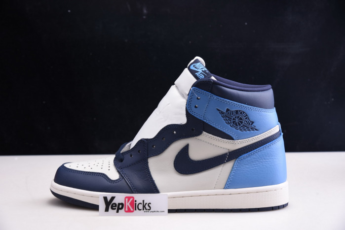 jordan 1 retro high unc obsidian 555088-140