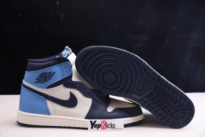 jordan 1 retro high unc obsidian 555088-140