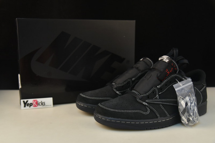 travis scott x air jordan 1 low “black phantom” dm7866-100