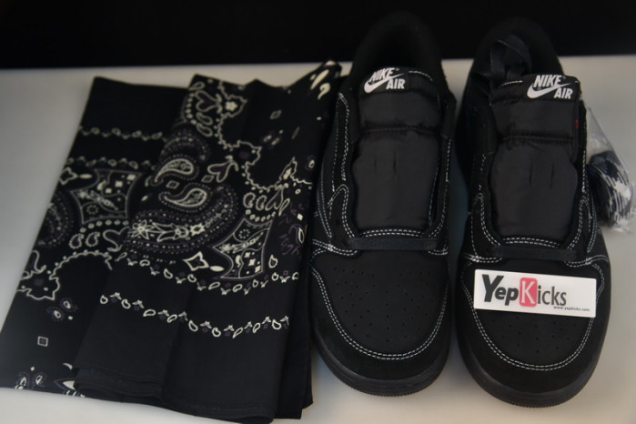 travis scott x air jordan 1 low “black phantom” dm7866-100