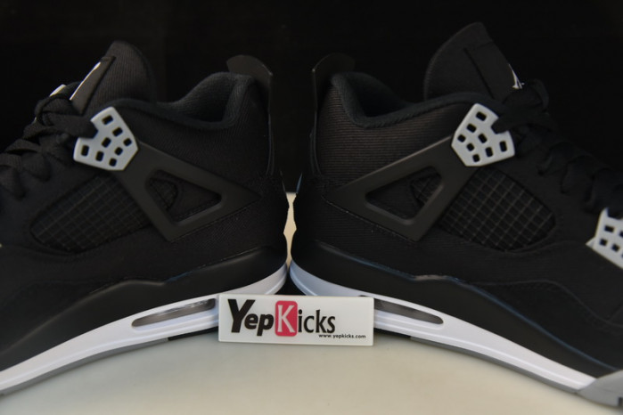 air jordan 4 retro black canvas dh7138-006