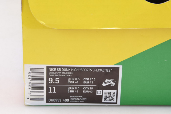 nike dunk high sports specialties white navy dh0953-400