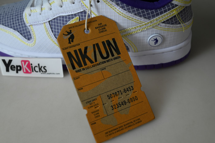 nike dunk low union passport pack court purple dj9649-500