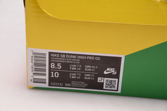 nike sb dunk high hawaii cz2232-300