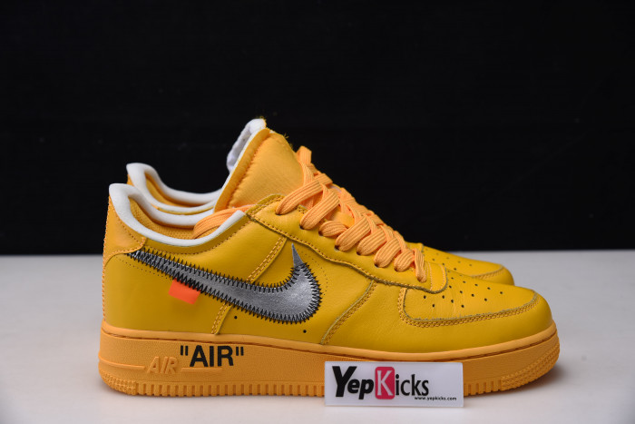 ow x nike air force 1 “university gold” dd1876-700