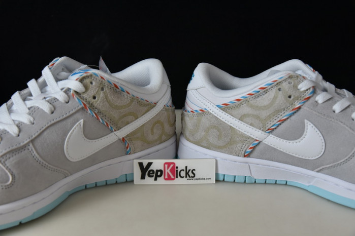 nike dunk low barber shop grey dh7614-500