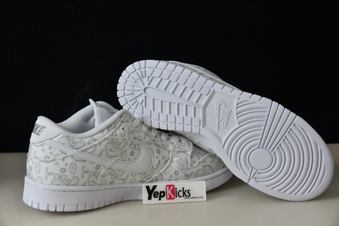 nike dunk low white paisley dj9955-100